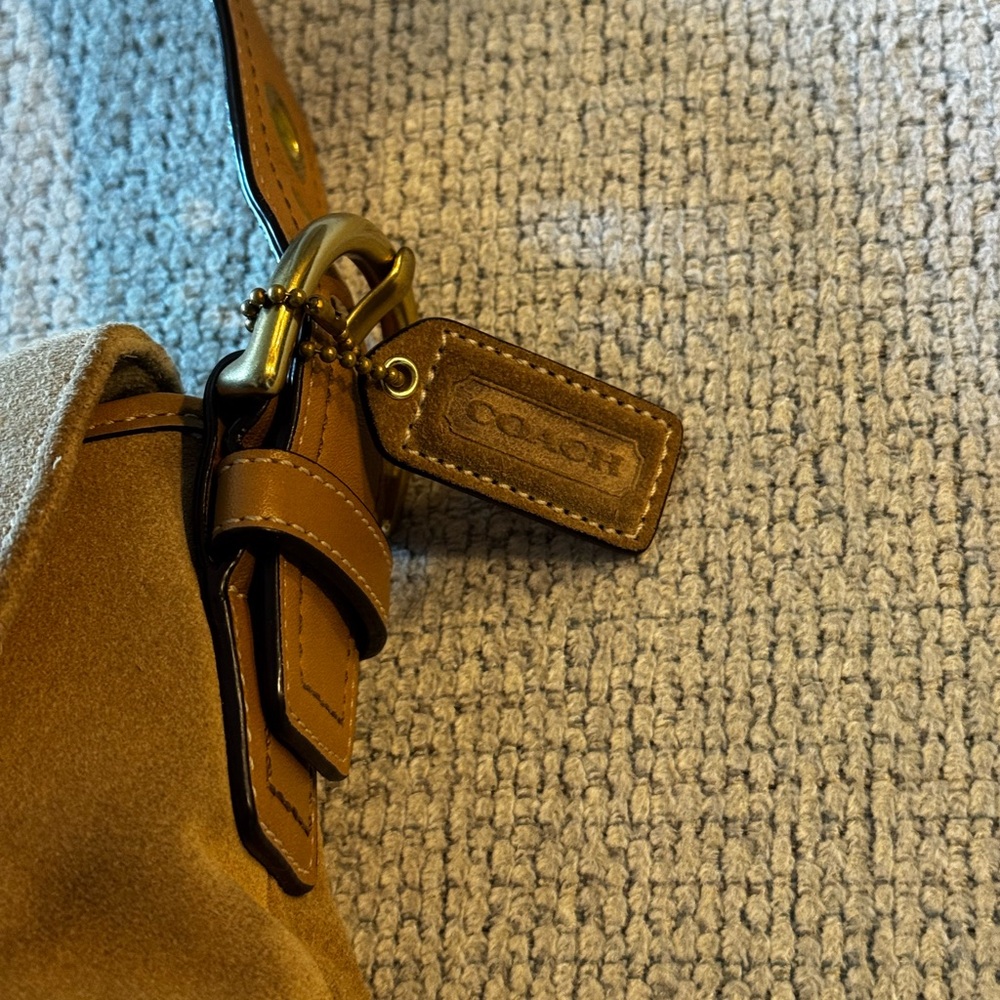 Coach Suede Soho Flap Shoulder Bag - Picture 2 of 16